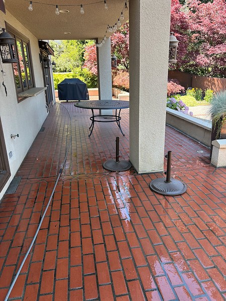 Brick paver cleaning
