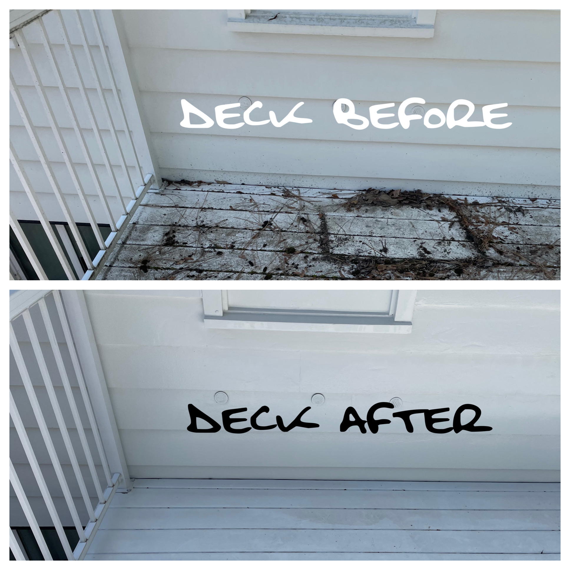 Superior deck washing